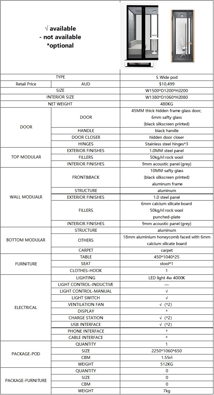 Paxton Pod - Small Wide 1.8sqm 1 seater - Image 7